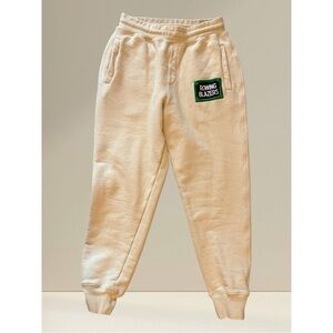 🏆 ROWING BLAZERS Cotton Creperie Jogger Sweatpants | Size M | Ivory/Cream 🤍